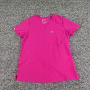 Figs Scrub Top‎ Womens XS Pink Catrina One Pocket Classic Fit Nurse Doctor